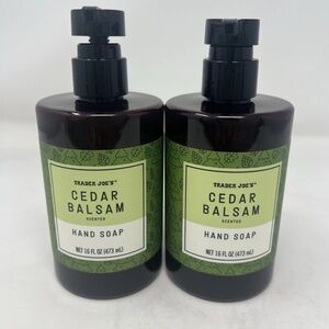 Cedar Balsam Scented HAND SOAP - Trader Joe's (Pack of 2 )